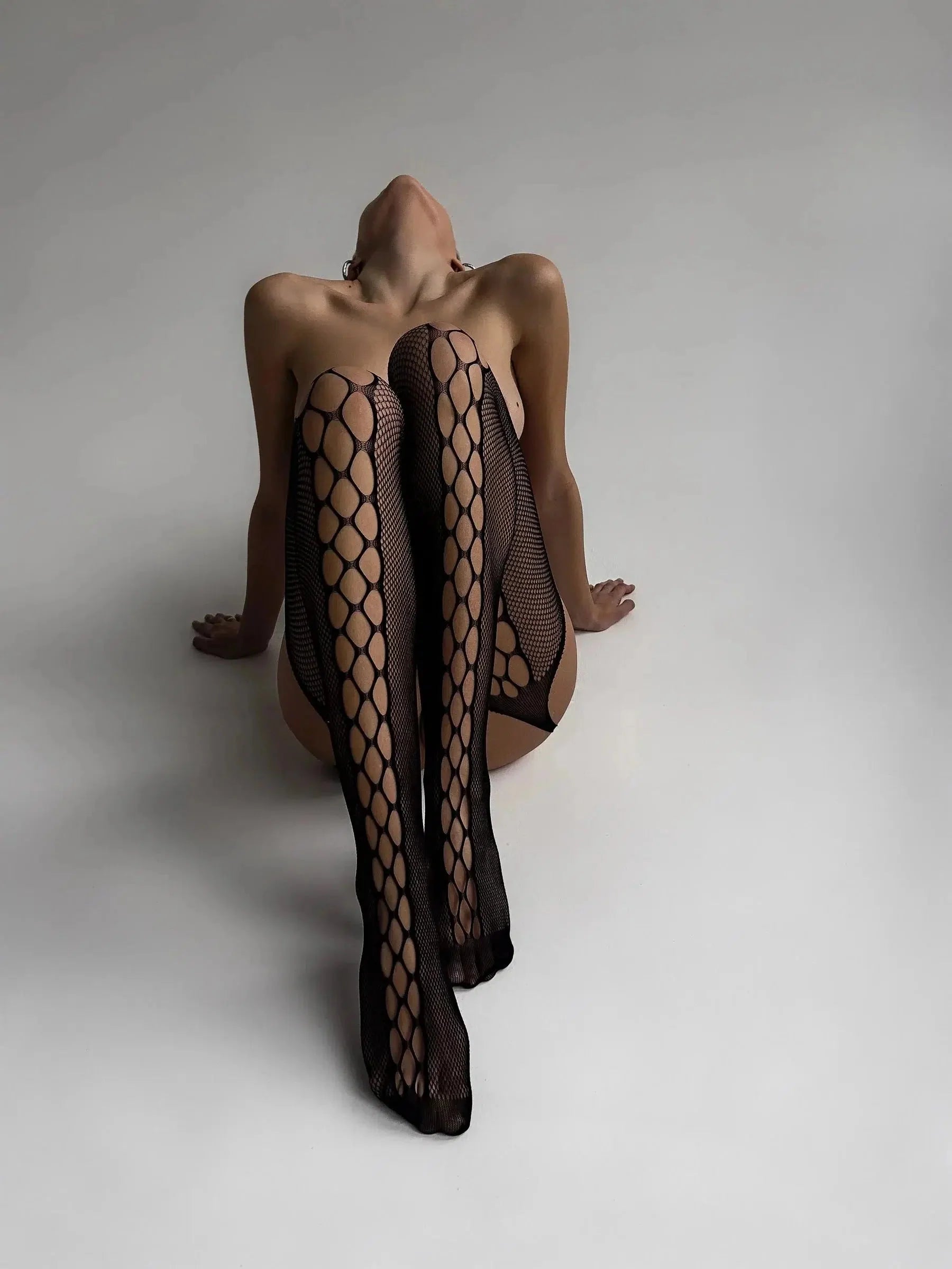 Ariel Black Fishnet Stockings